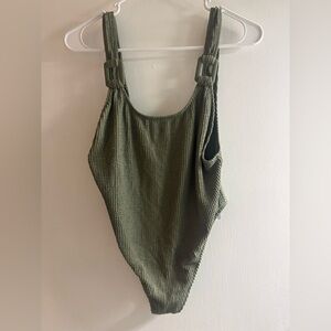 Aerie Sage Textured Swimsuit
